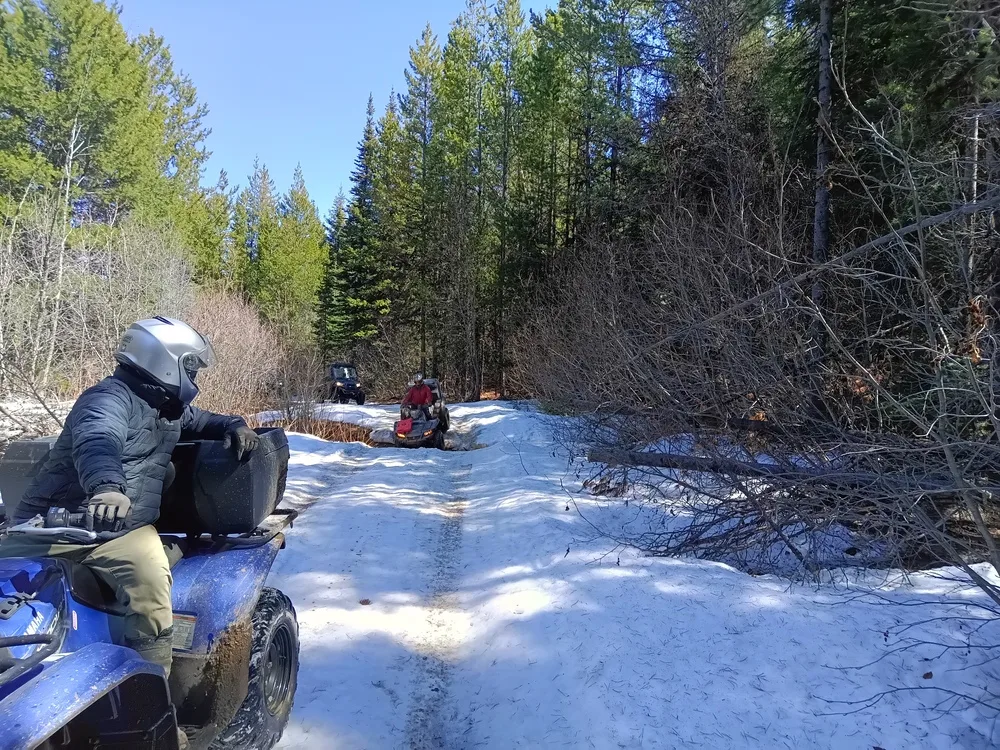 Spring on the trails, still a bit of snow in spots but it's going fast!